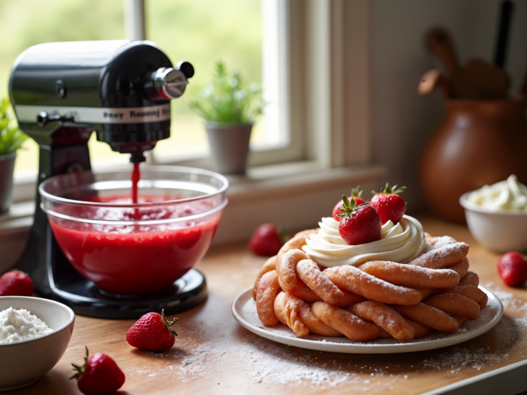 Deliciously Easy Red Velvet Funnel Cake