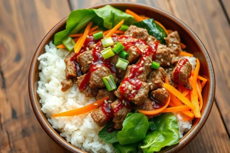 Korean Ground Beef Bowl