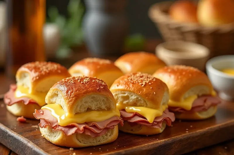 Ham and Cheese Hawaiian Roll Sliders