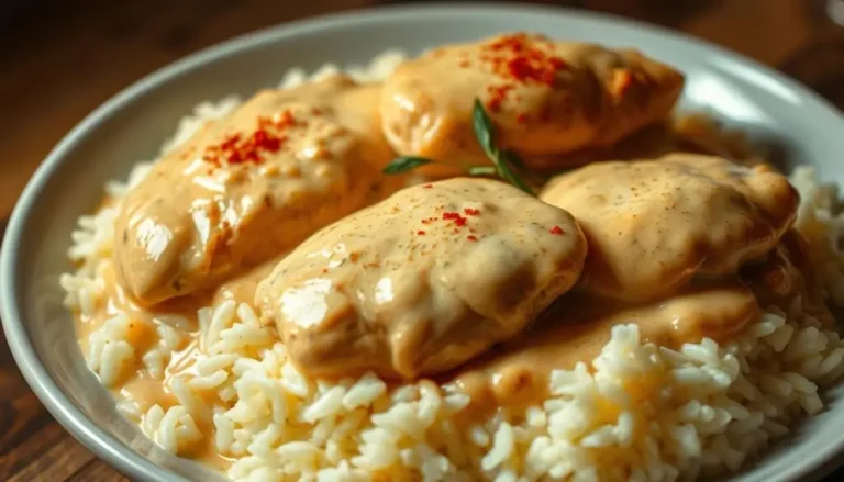 Creamy Smothered Chicken and Rice