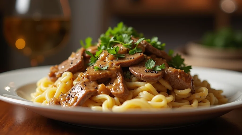 Gordon Ramsay Beef Stroganoff