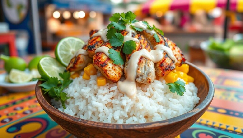 Street Corn Chicken Rice Bowl