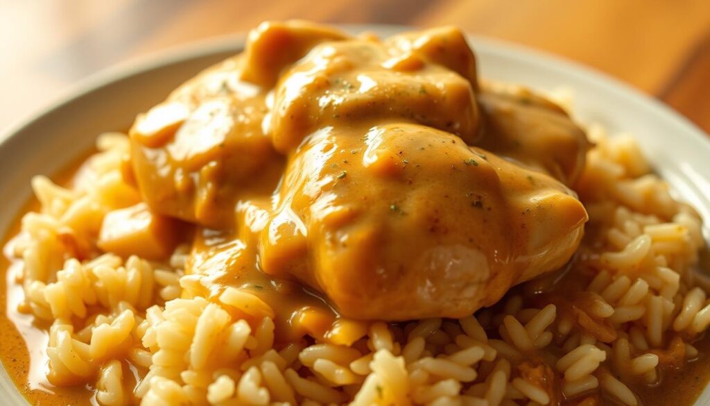 Creamy Smothered Chicken and Rice
