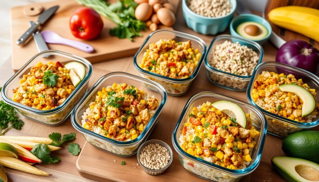 Street Corn Chicken Rice Bowl