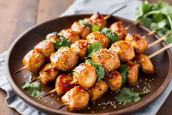 Air Fryer Chicken Skewers