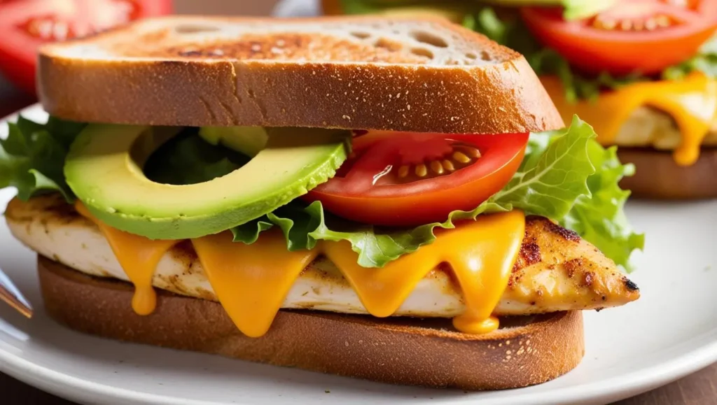 Chicken Avocado Melt Sandwich