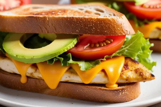 Chicken Avocado Melt Sandwich
