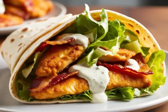 Crispy Chicken Bacon Ranch Wrap