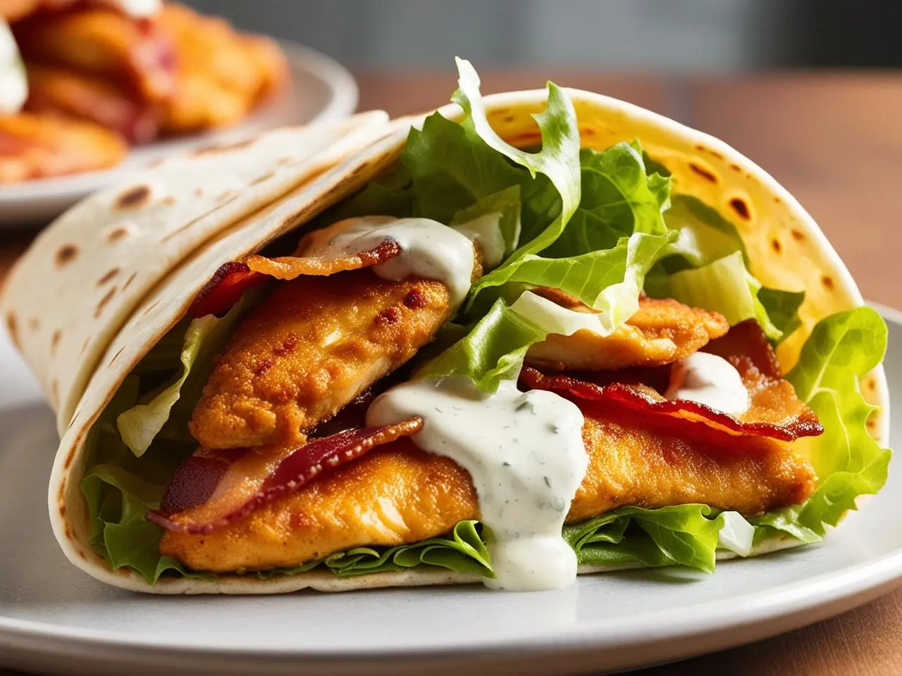 Crispy Chicken Bacon Ranch Wrap