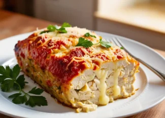 Garlic Parmesan Chicken Meatloaf