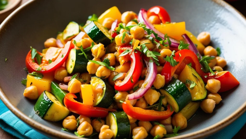Mediterranean Chickpea Stir-Fry 1. Mediterranean Chickpea Stir-Fry