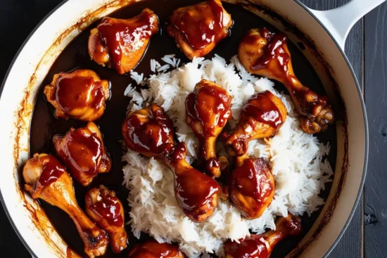 One-Pan Honey BBQ Chicken Rice
