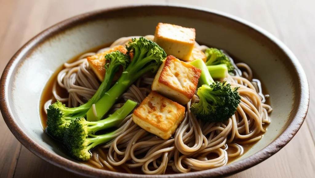 Soba Noodle Bowl with Tofu and Broccoli Soba Noodle Bowl with Tofu and Broccoli