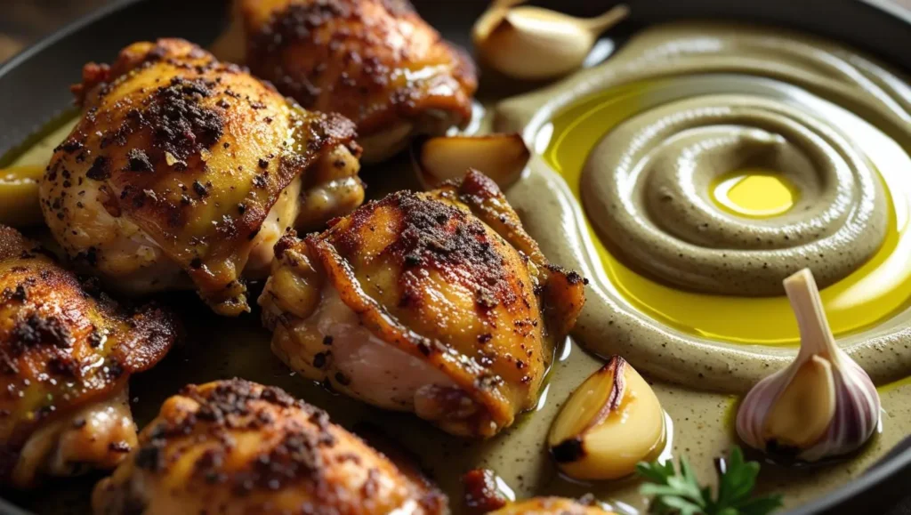 Za’atar Chicken Thighs with Tahini and Garlic Recipe Za’atar Chicken Thighs with Tahini and Garlic Recipe