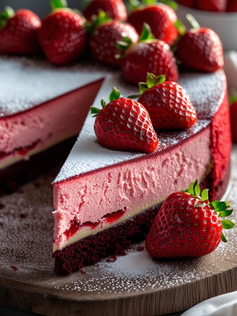 Red Velvet Strawberry Cheesecake 2