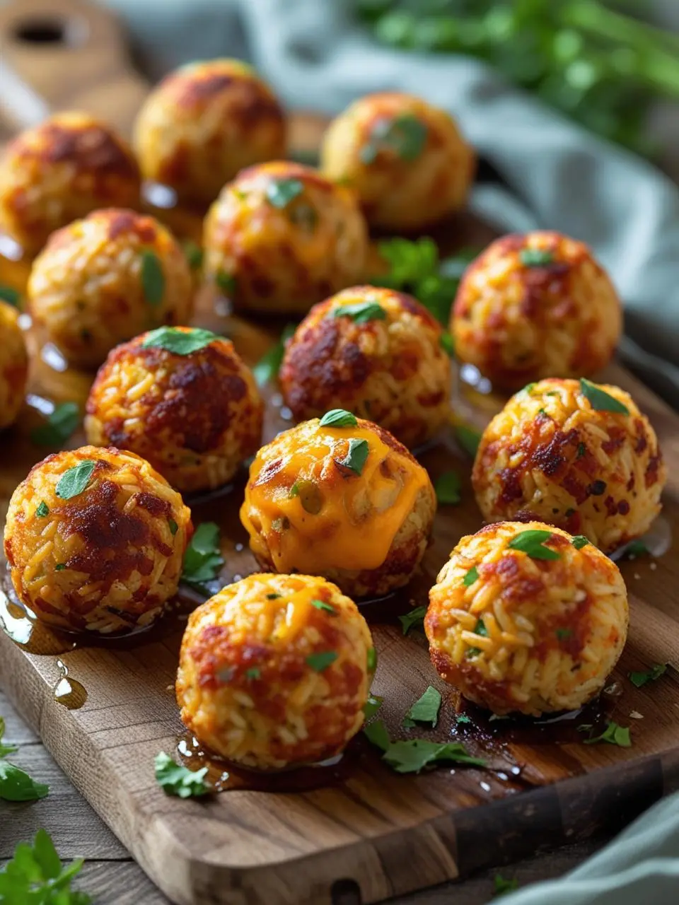 Vegan Cheesy Rice Balls