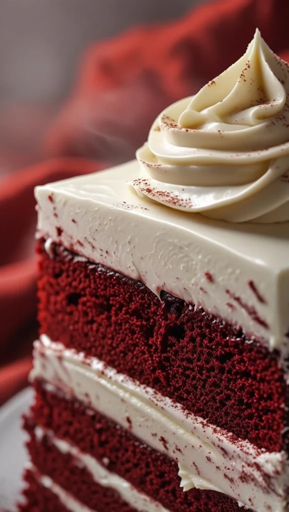 Red Velvet Cake with Cream Cheese Frosting
