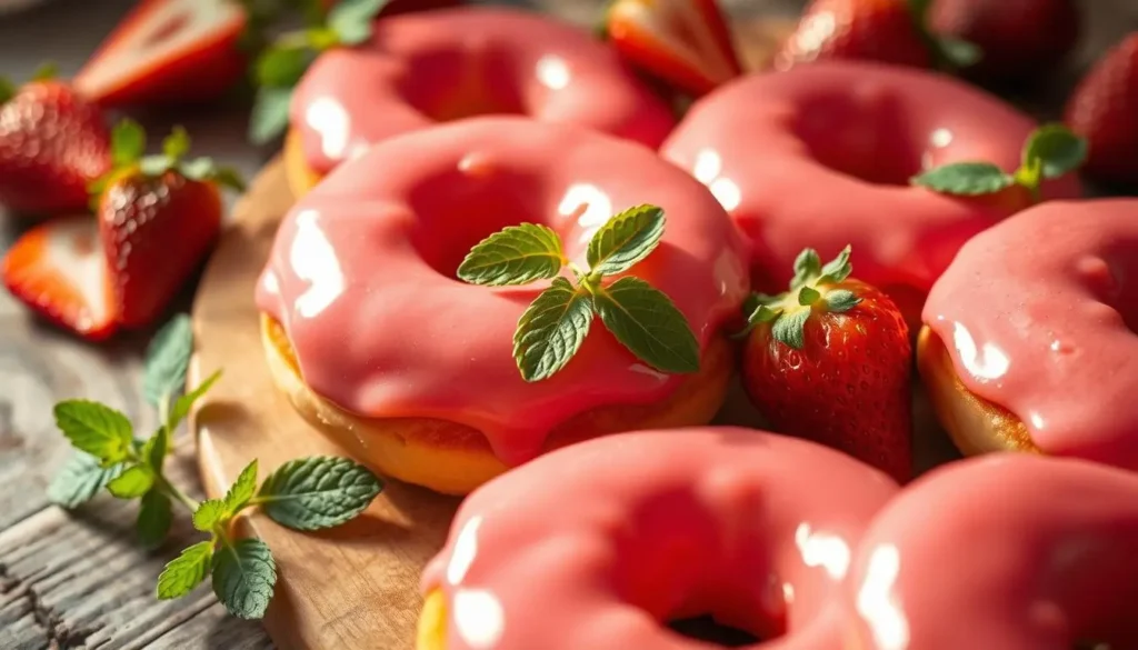 Strawberry Donuts