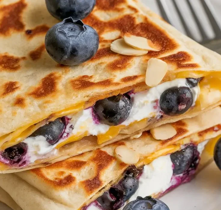 Blueberry Breakfast Quesadilla