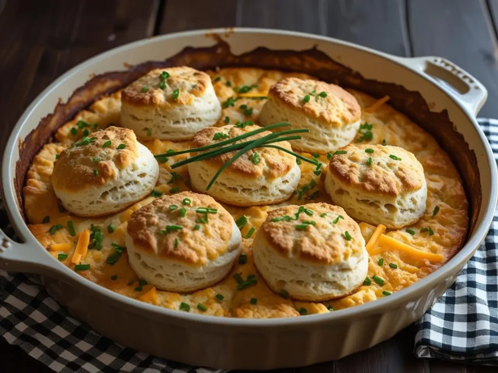 Breakfast Casserole with Biscuits