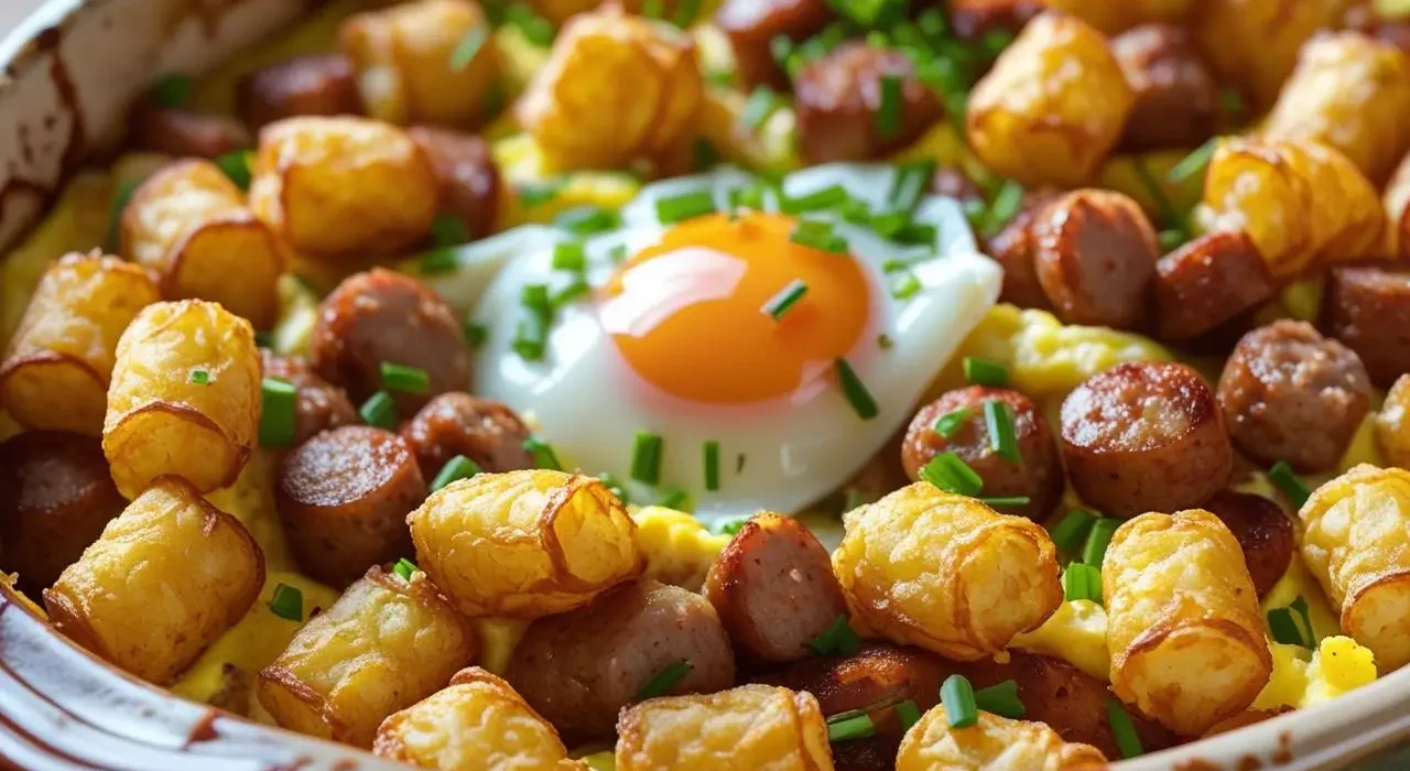 Breakfast Casserole with Tater Tots