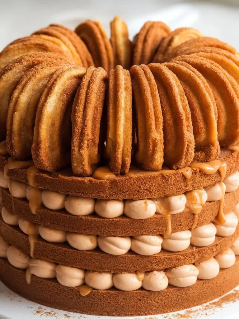 Churro Dulce de Leche Layer Cake
