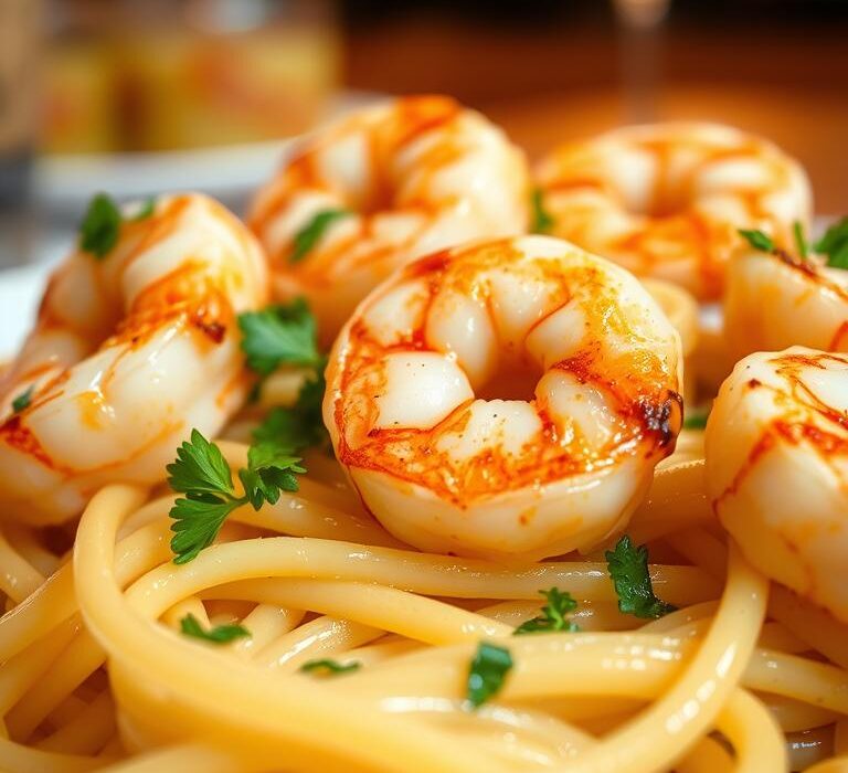 Garlic Shrimp Pasta