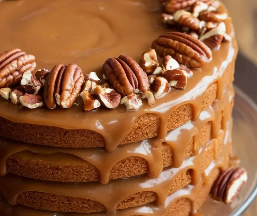 Treat yourself to the ultimate Caramel Cake - a delectable dessert that's sure to delight your taste buds. Indulge in the perfect blend of caramel and cake.