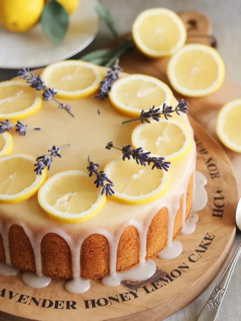  Lavender Honey Lemon Cake