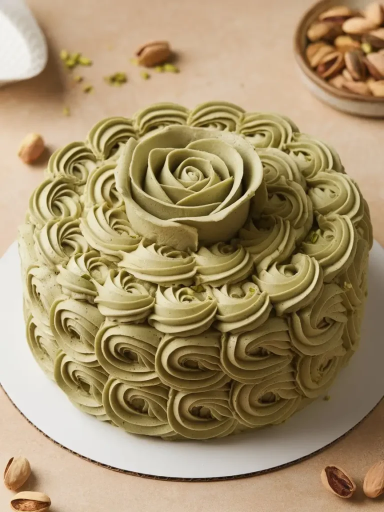  Pistachio Rose Cake