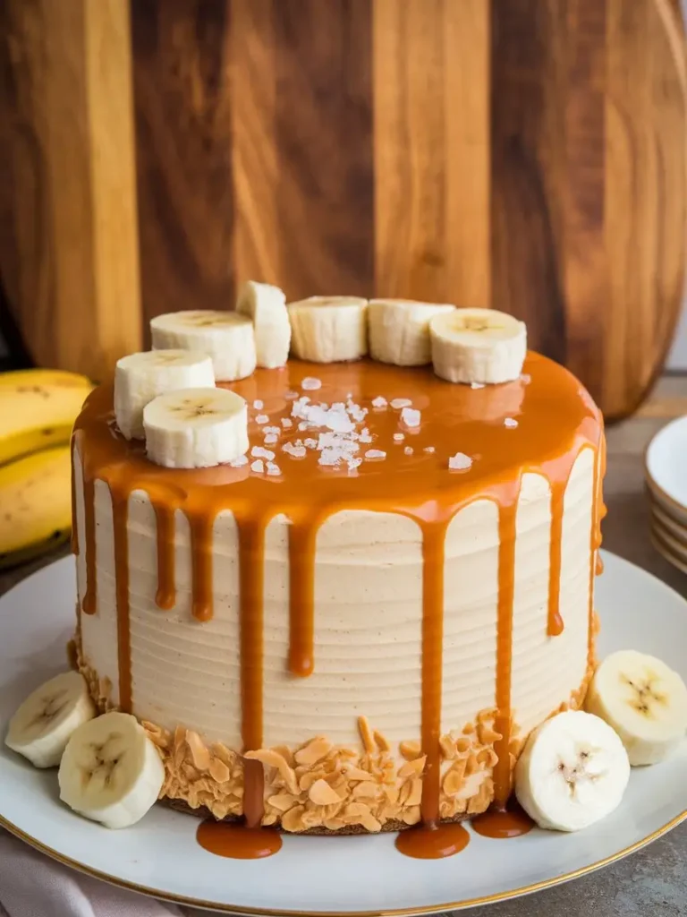 Salted Caramel Banana Cake 2