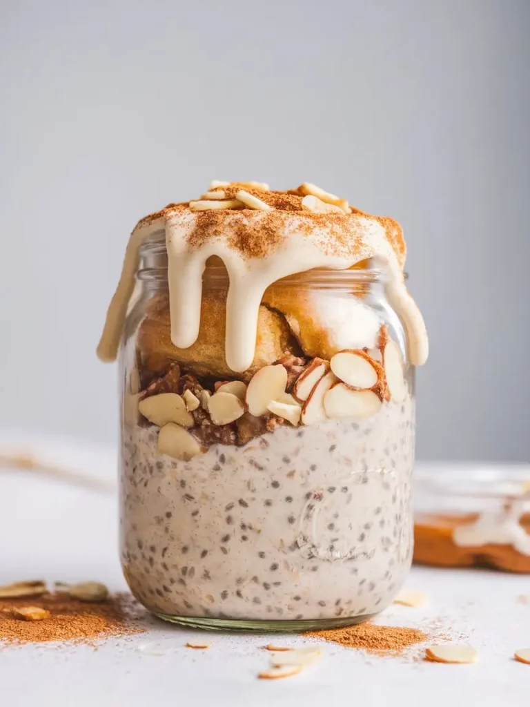 Cinnamon Roll Overnight Oats