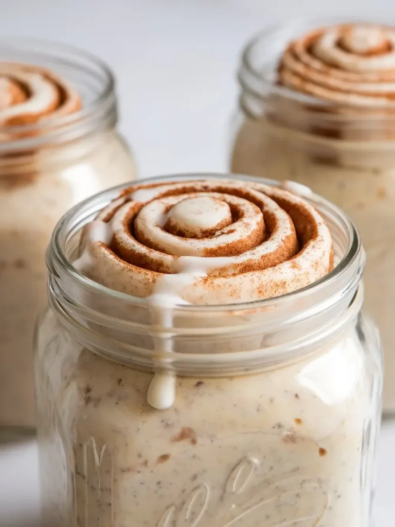 CinnamonRoll Protein Overnight Oats