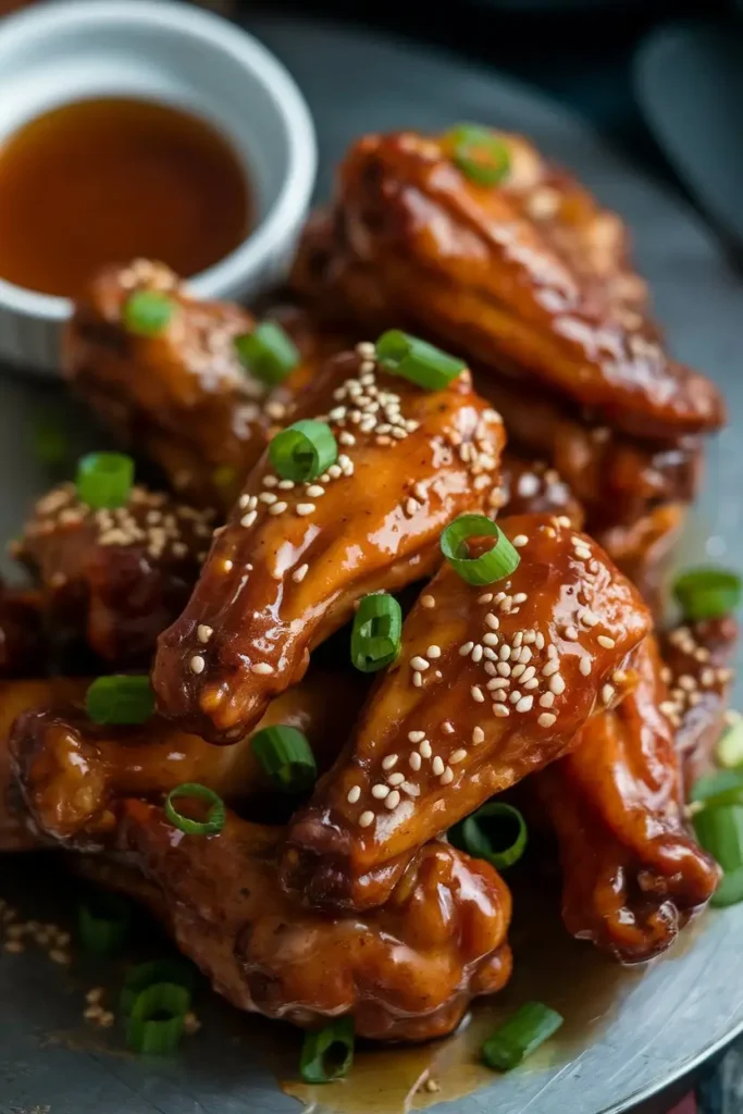 Honey Garlic Air Fryer Wings