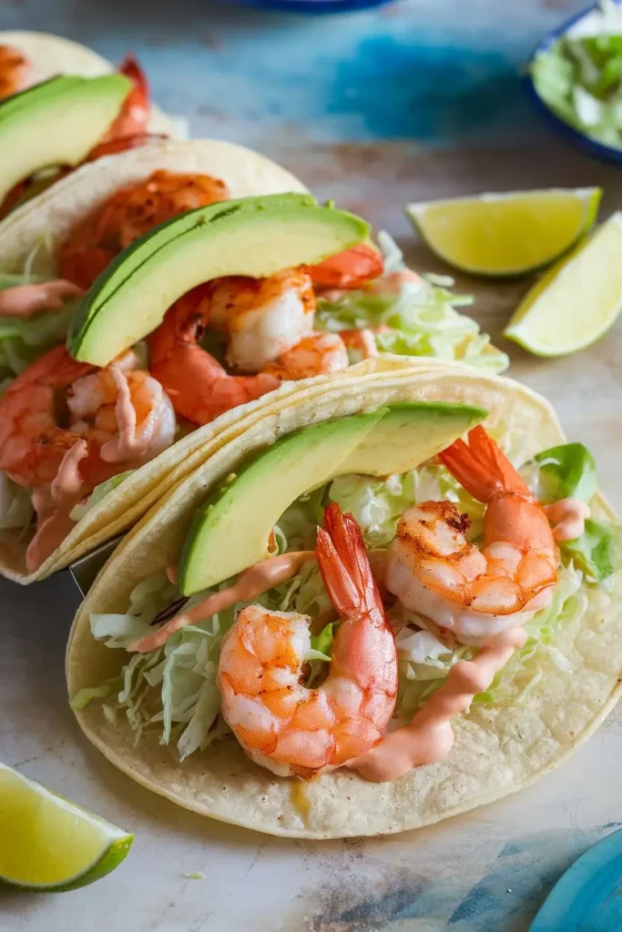 Lemon-Garlic Shrimp Tacos