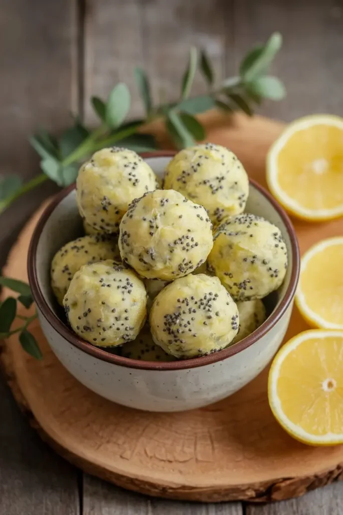 Lemon Poppy Seed Energy Bites