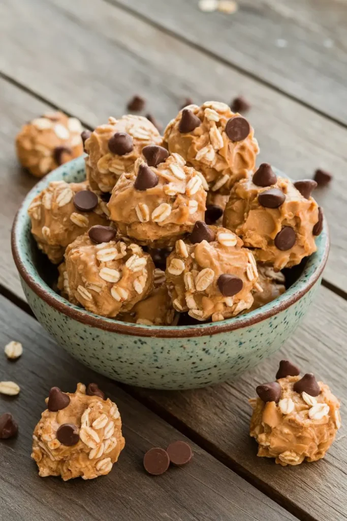 No bake peanut butter oat bites