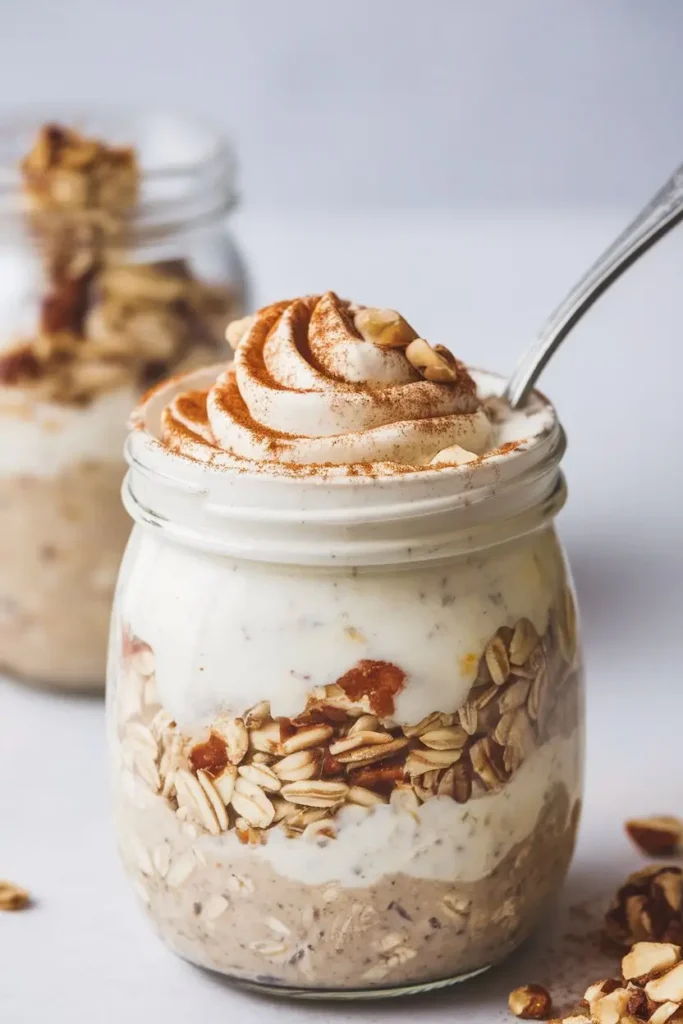 Plant-Based Cinnamon Swirl Overnight Oats