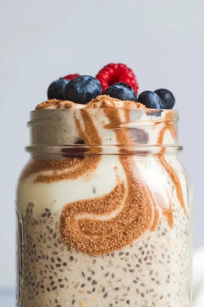 Plant-Based Cinnamon Swirl Overnight Oats