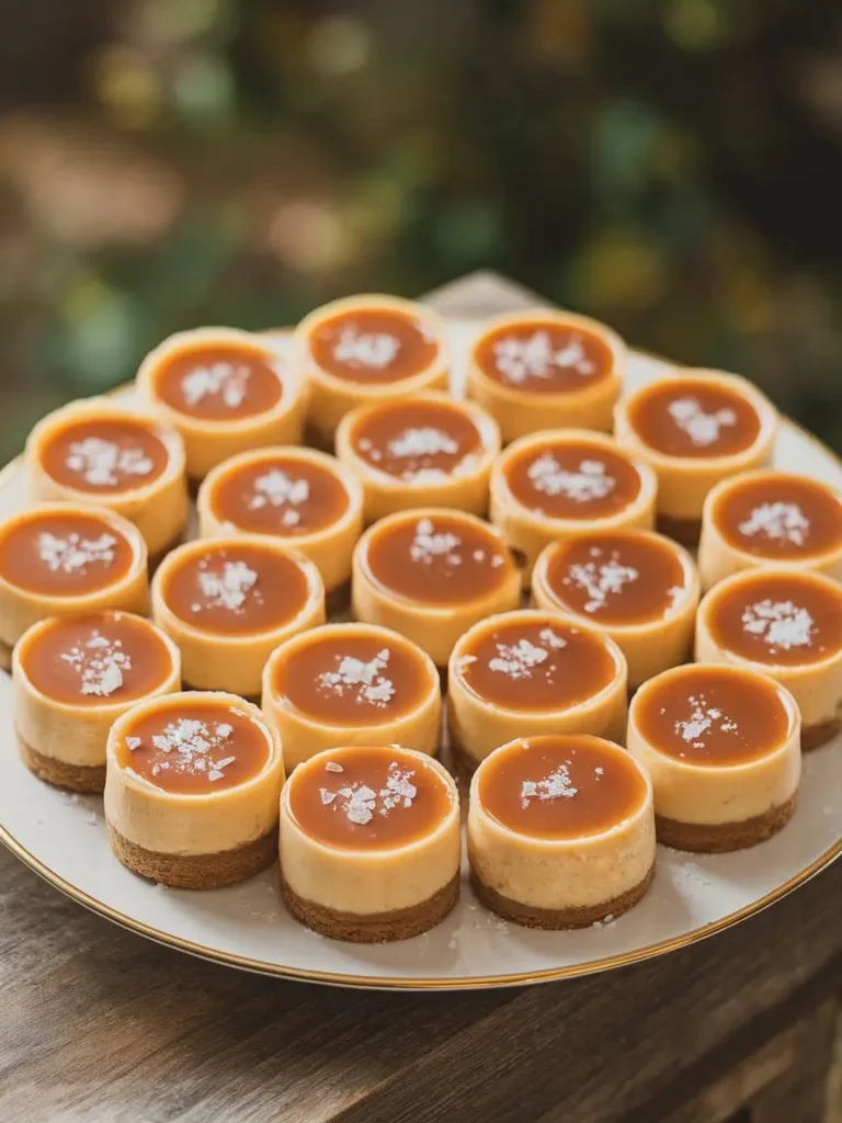Salted Caramel Cheesecake Bites