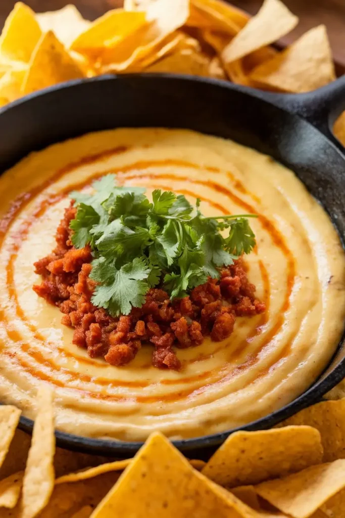 Skillet Queso (with or without Chorizo)