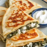 Spinach and Feta Quesadillas