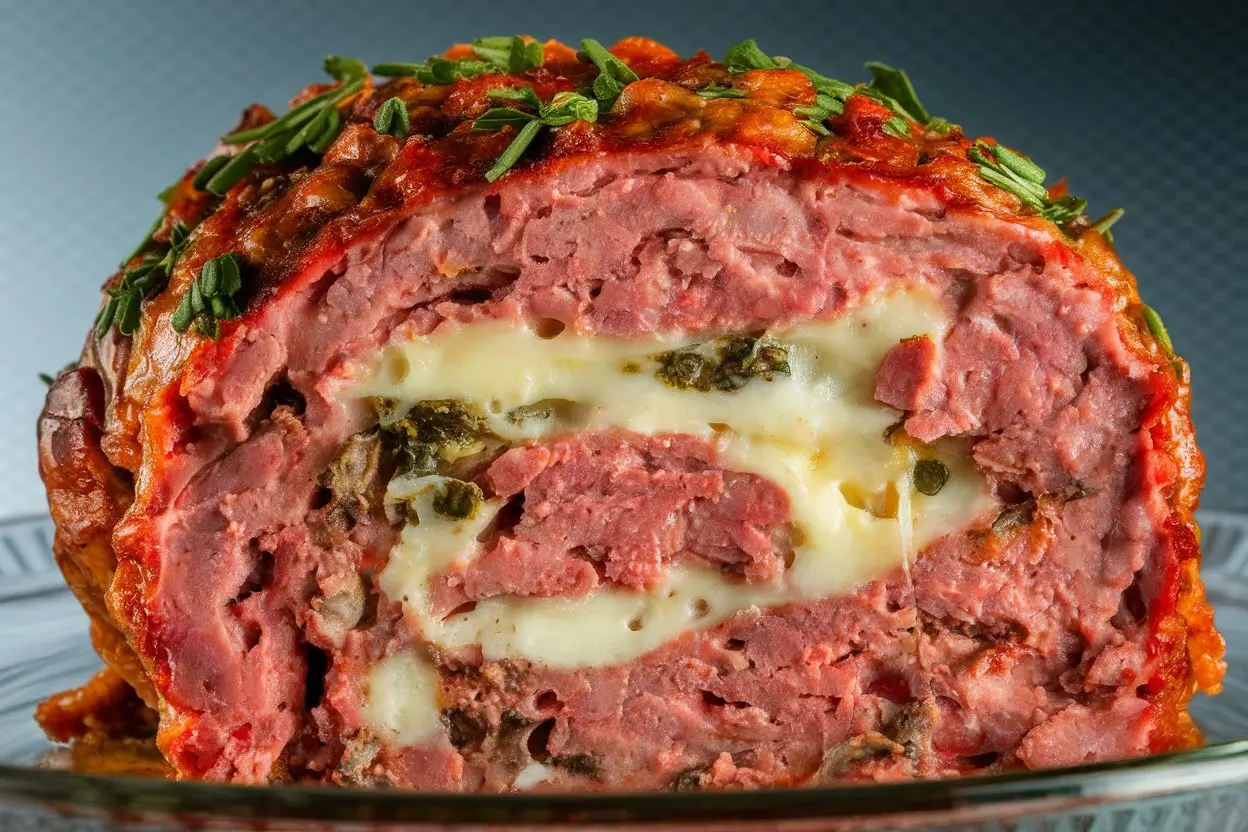 Stuffed Italian Meatloaf
