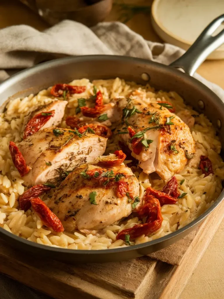 Sun-Dried Tomato Chicken Orzo