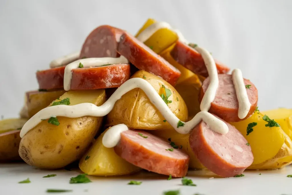 cheesy ranch potatoes and smoked sausage crock pot