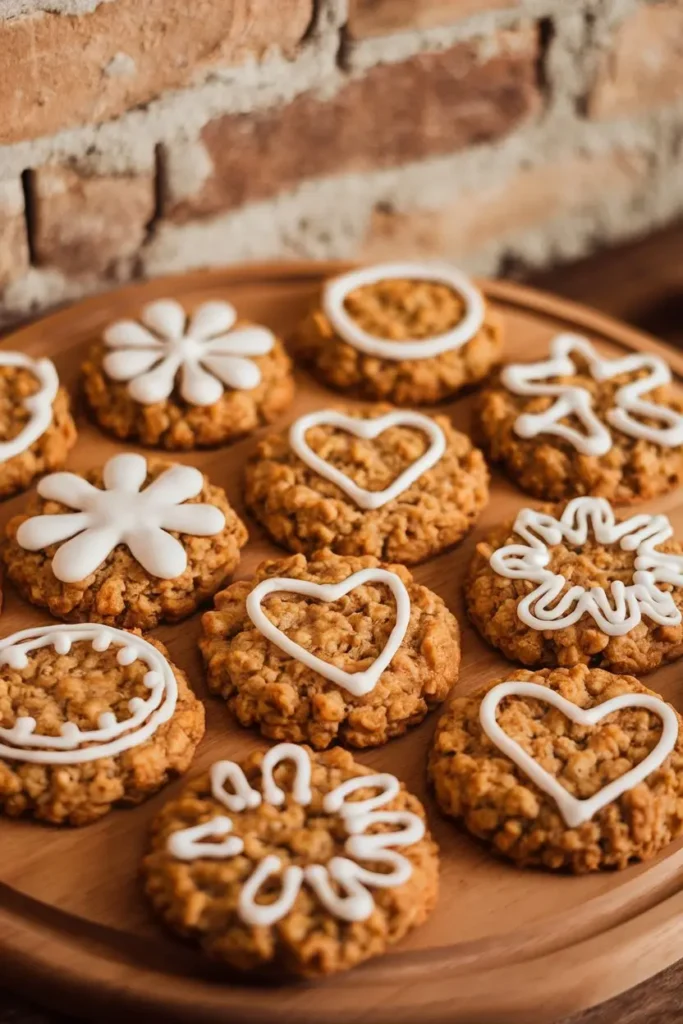 Iced Oatmeal Cookies
