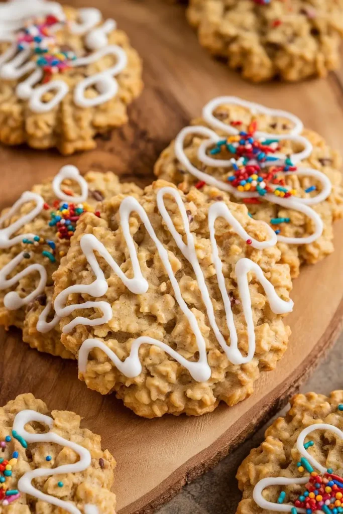 Iced Oatmeal Cookies