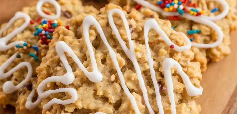 Iced Oatmeal Cookies