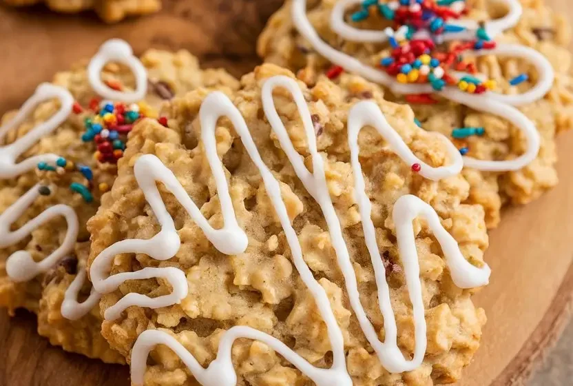 Iced Oatmeal Cookies