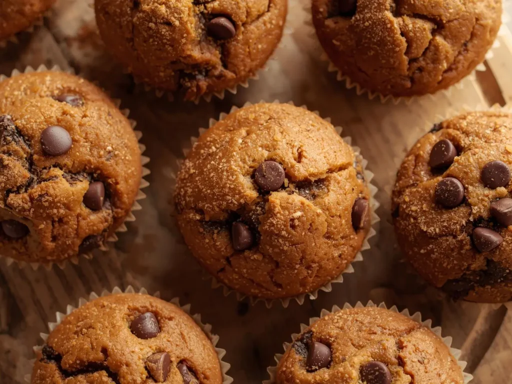 pumpkin chocolate chip muffins 1